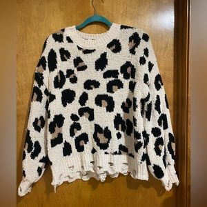 Artistic Works by Lu Boutique Leopard Print Sweater